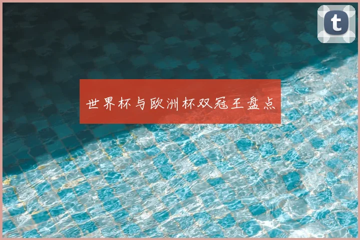 世界杯与欧洲杯双冠王盘点